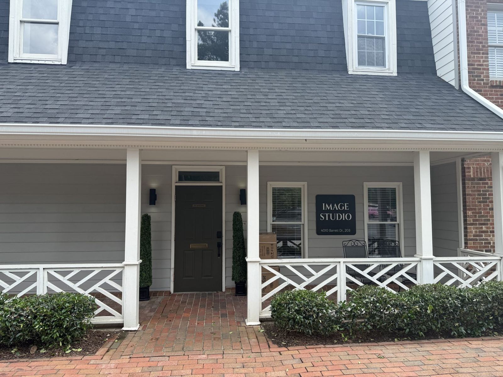 The porch at 4010 Barrett Drive
